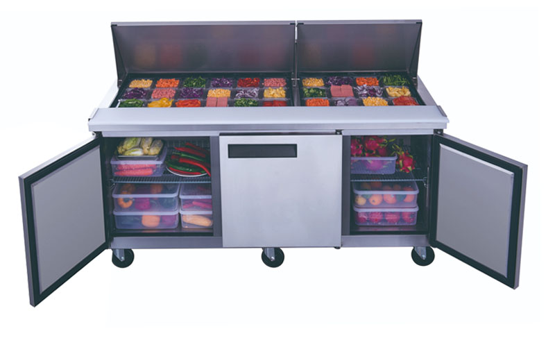 Sandwich & Salad Prep Tables